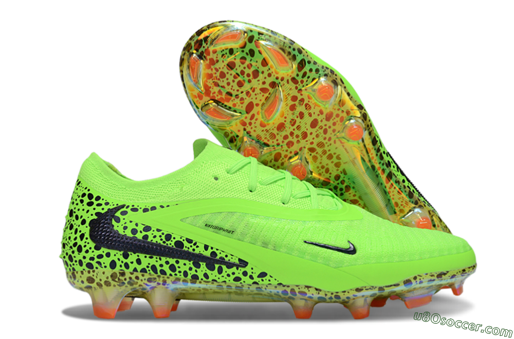 Nike Phantom 6 Elite FG Firm Ground Soccer Cleats - Yellow/Black/Leopard 1