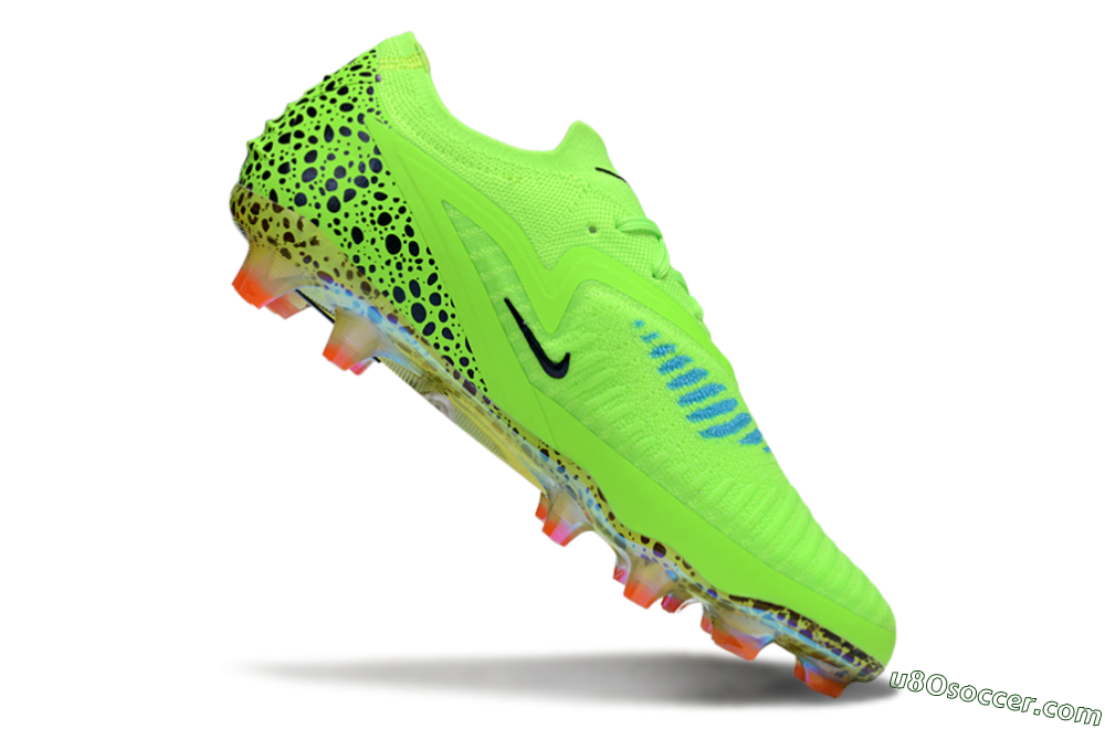 Nike Phantom 6 Elite FG Firm Ground Soccer Cleats - Yellow/Black/Leopard 4