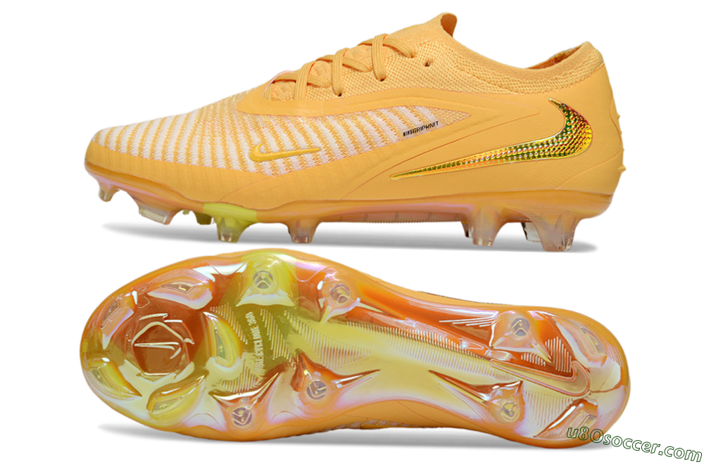 Nike Phantom 6 Elite FG Firm Ground Soccer Cleats - Yellow/White/Gold 0