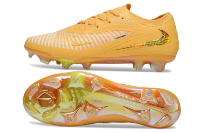 Nike Phantom 6 Elite FG Firm Ground Soccer Cleats - Yellow/White/Gold