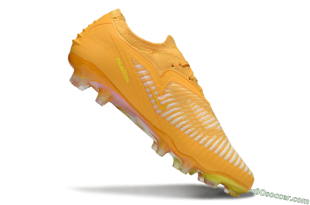 Nike Phantom 6 Elite FG Firm Ground Soccer Cleats - Yellow/White/Gold 4