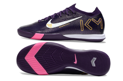 Nike Air Zoom Mercurial Vapor 16 Elite IC Indoor & Futsal Soccer Shoes - Purple/White/Gold