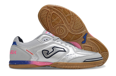 Joma Top Flex IC Indoor & Futsal Soccer Shoes - Silver/Pink/Blue