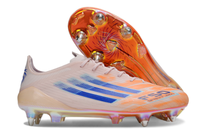 Adidas F50 Elite SG Soft Ground Soccer Cleats - Pink/Orange/Blue