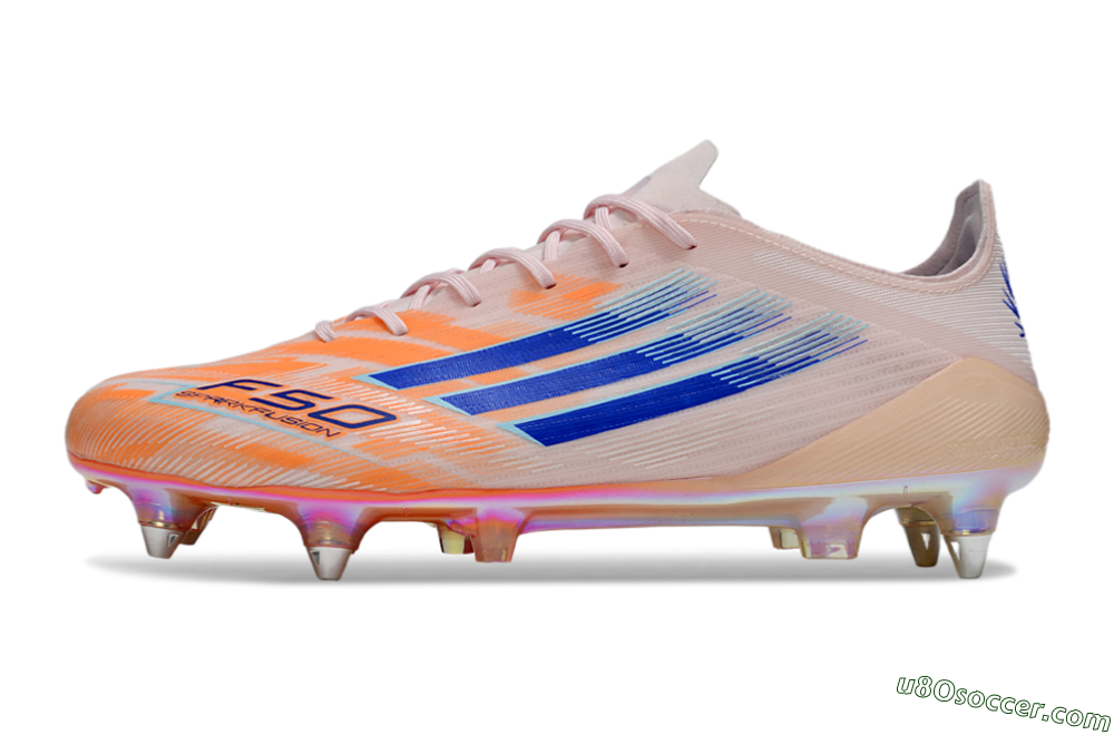 Adidas F50 Elite SG Soft Ground Soccer Cleats - Pink/Orange/Blue 2
