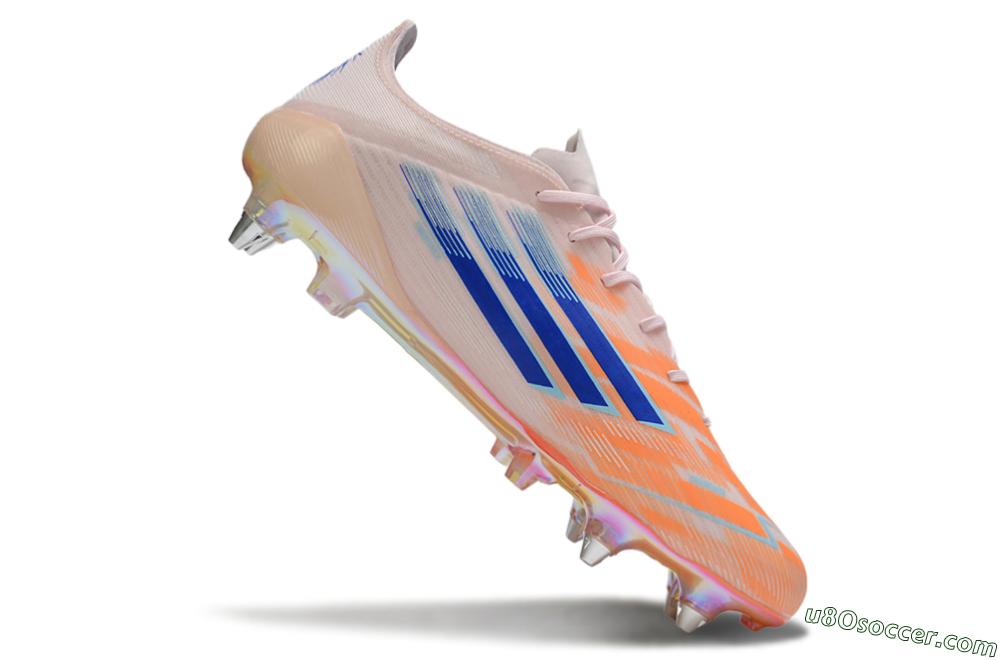 Adidas F50 Elite SG Soft Ground Soccer Cleats - Pink/Orange/Blue 4