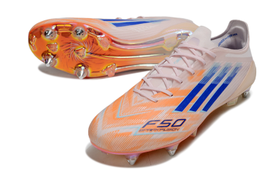 Adidas F50 Elite SG Soft Ground Soccer Cleats - Pink/Orange/Blue