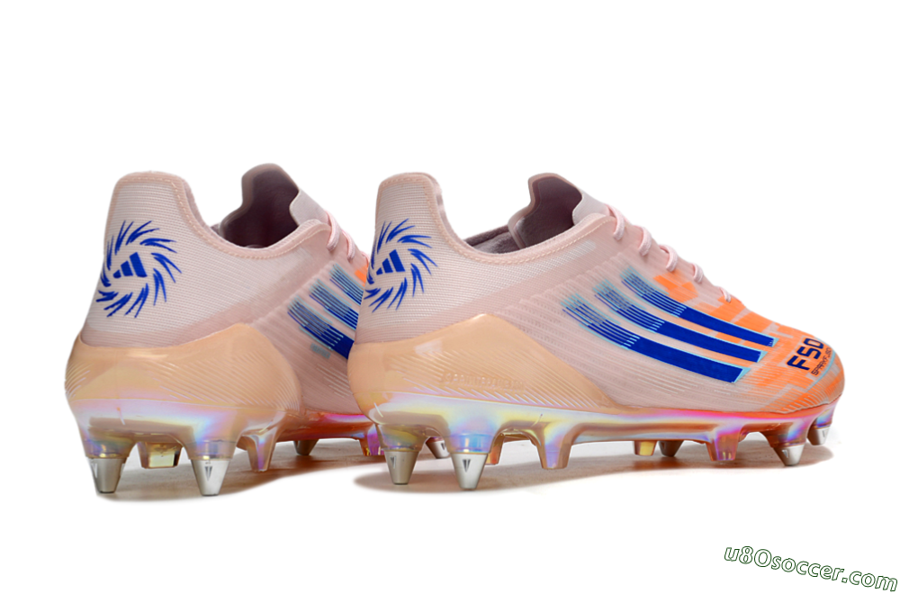 Adidas F50 Elite SG Soft Ground Soccer Cleats - Pink/Orange/Blue 6