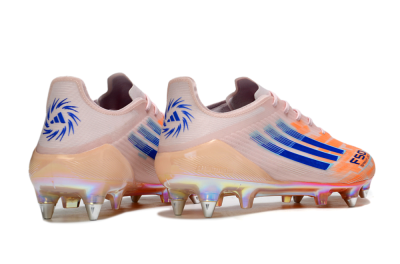 Adidas F50 Elite SG Soft Ground Soccer Cleats - Pink/Orange/Blue