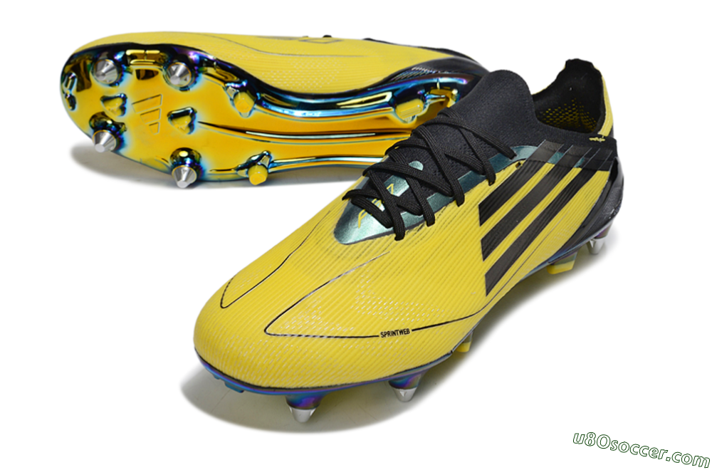 Adidas F50 Elite SG Soft Ground Soccer Cleats - Black/Yellow