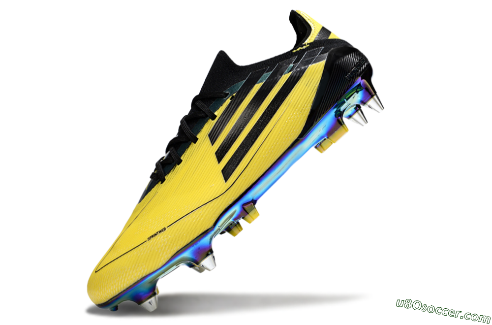 Adidas F50 Elite SG Soft Ground Soccer Cleats - Yellow/Black/Gold 4