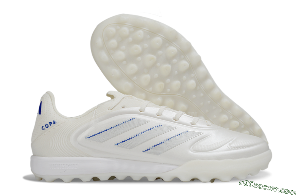 Adidas Copa Pure 3 TF Artificial Turf Soccer Shoes - Beige/Blue/White 1