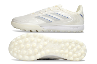 Adidas Copa Pure 3 TF Artificial Turf Soccer Shoes - Beige/Blue/White
