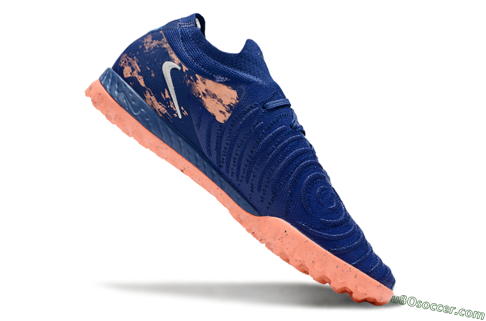 Nike Phantom GX 2 Elite TF Artificial Turf Soccer Shoes - Blue/Pink/White 4