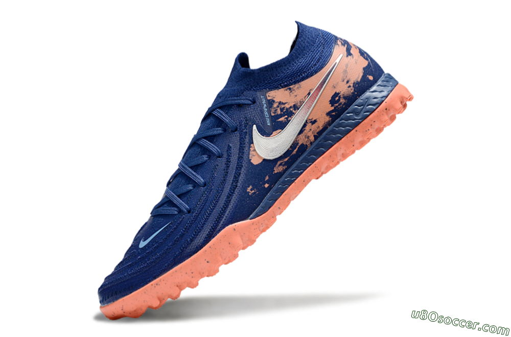 Nike Phantom GX 2 Elite TF Artificial Turf Soccer Shoes - Blue/Pink/White 5