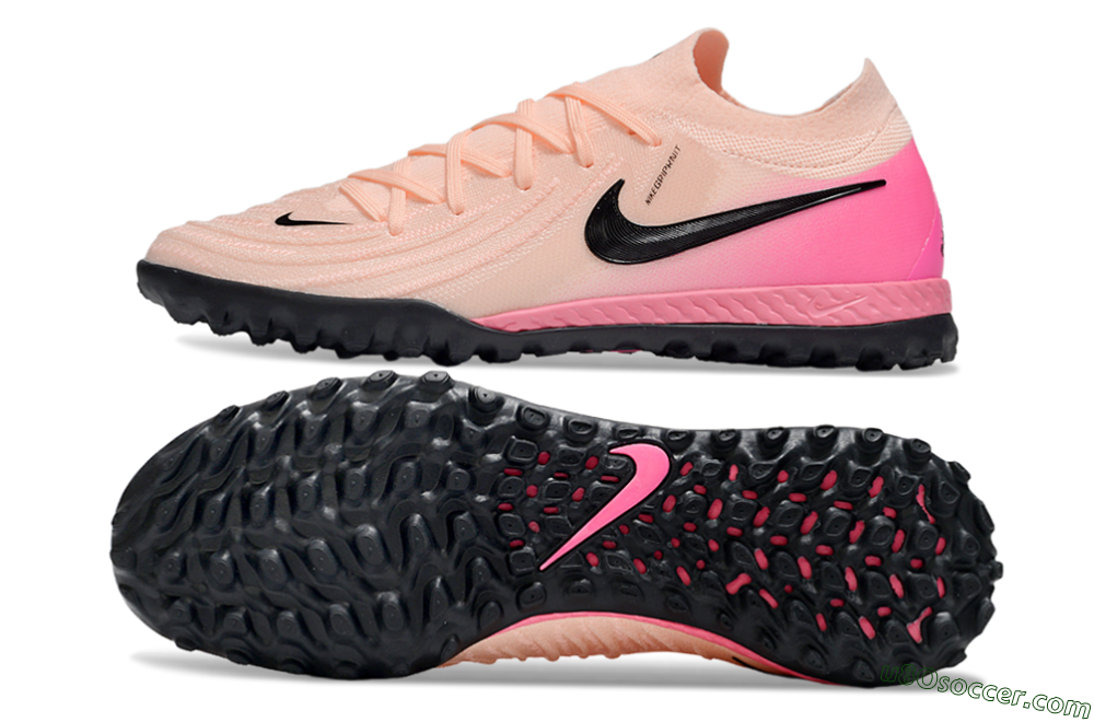 Nike Phantom GX 2 Elite TF Artificial Turf Soccer Shoes - Pink/Black/Red 0