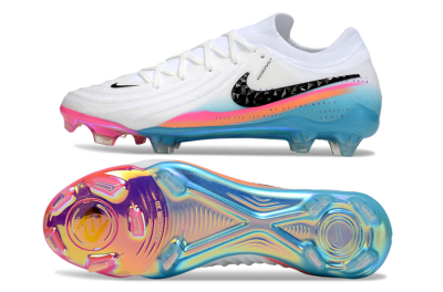Nike Phantom GX 2 Elite FG Firm Ground Soccer Cleats - White/Red/Blue
