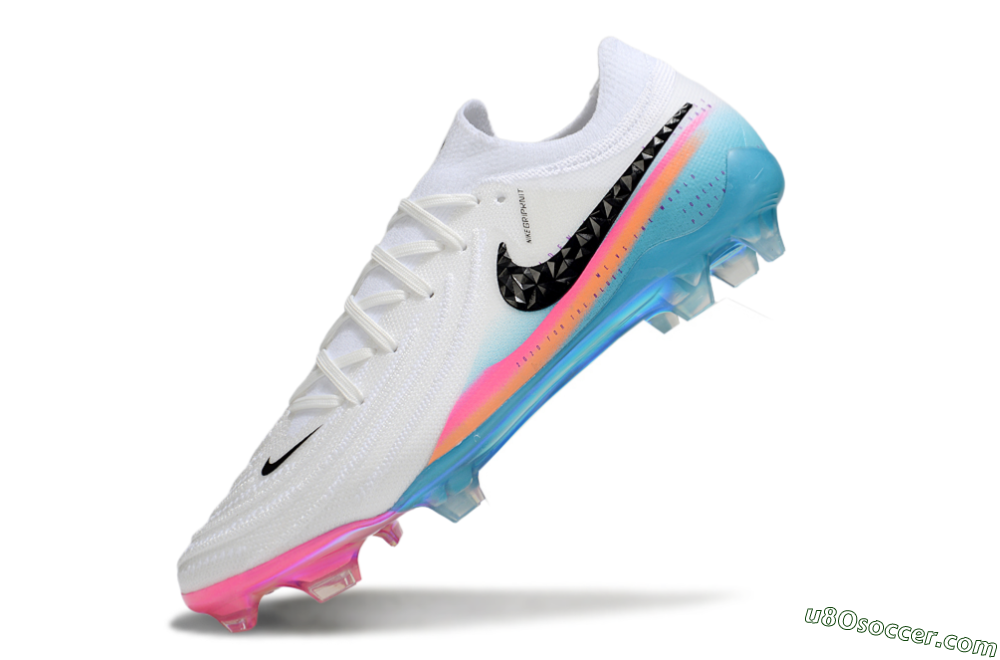 Nike Phantom GX 2 Elite FG Firm Ground Soccer Cleats - White/Red/Blue 5