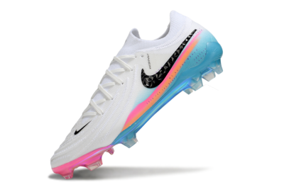 Nike Phantom GX 2 Elite FG Firm Ground Soccer Cleats - White/Red/Blue