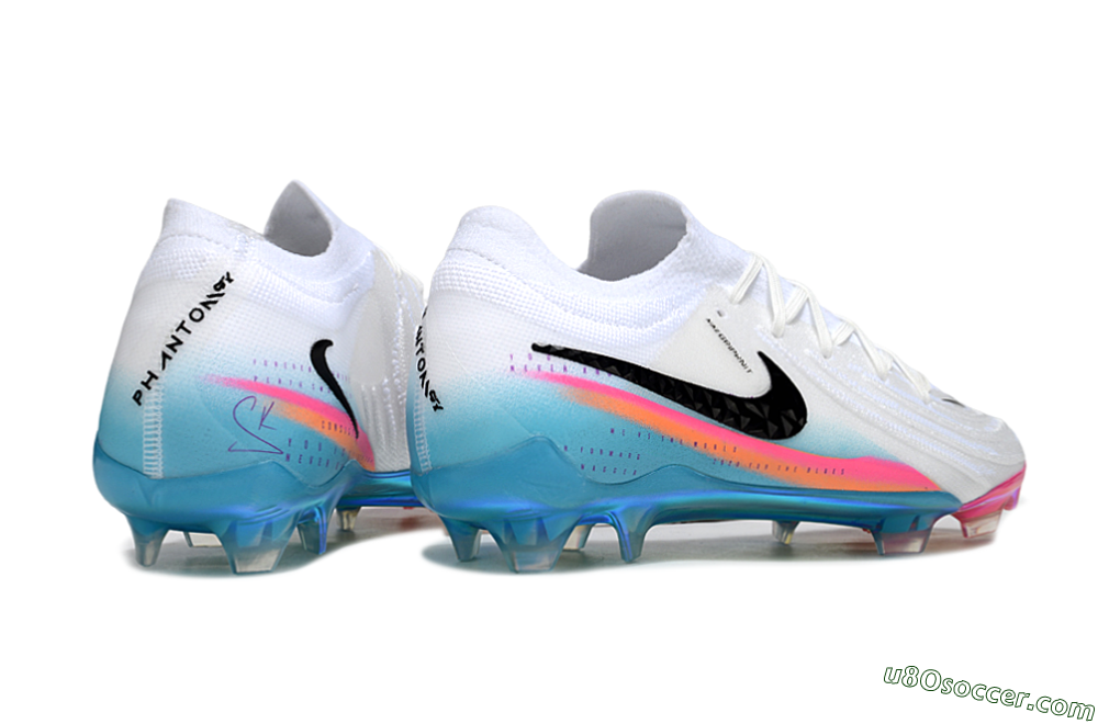Nike Phantom GX 2 Elite FG Firm Ground Soccer Cleats - White/Red/Blue 6