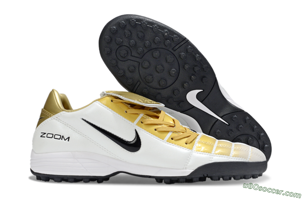 Nike Total 90 III TF Artificial Turf Soccer Shoes - Gold/Beige/Black 1