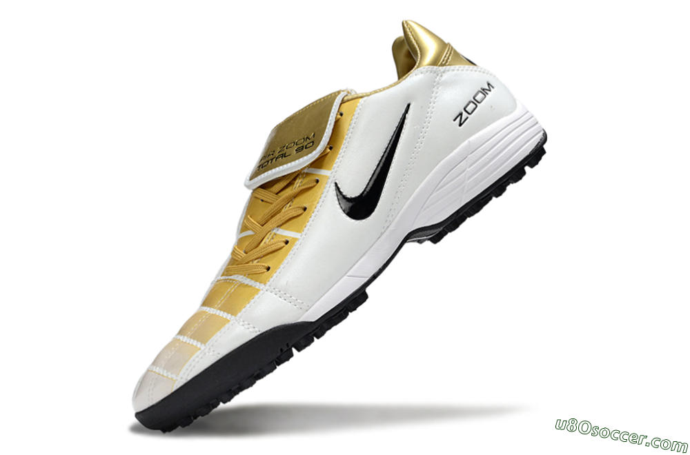 Nike Total 90 III TF Artificial Turf Soccer Shoes - Gold/Beige/Black 5