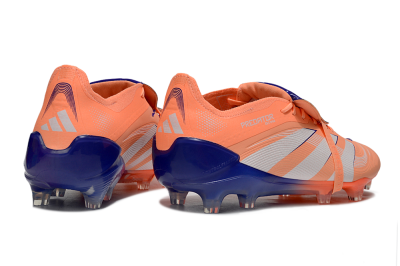 Adidas Predator Elite 25 Foldover Tongue FG Firm Ground Soccer Cleats - Orange/Purple/Blue