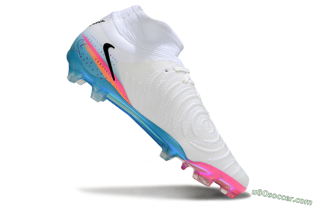 Nike Phantom Luna Elite FG Firm Ground Soccer Cleats - White/Red/Blue 4