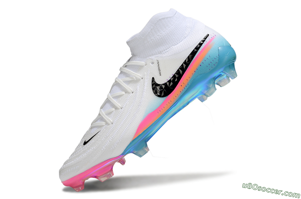 Nike Phantom Luna Elite FG Firm Ground Soccer Cleats - White/Red/Blue 5