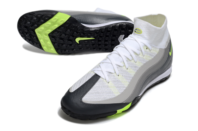 Nike Air Zoom Mercurial Superfly 10 Elite TF Artificial Turf Soccer Shoes - White/Grey/Yellow