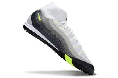 Nike Air Zoom Mercurial Superfly 10 Elite TF Artificial Turf Soccer Shoes - White/Grey/Yellow