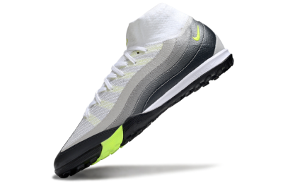 Nike Air Zoom Mercurial Superfly 10 Elite TF Artificial Turf Soccer Shoes - White/Grey/Yellow