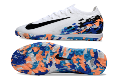 Nike Air Zoom Mercurial Vapor 16 Elite TF Artificial Turf Soccer Shoes - White/Black/Orange