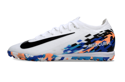 Nike Air Zoom Mercurial Vapor 16 Elite TF Artificial Turf Soccer Shoes - White/Black/Orange
