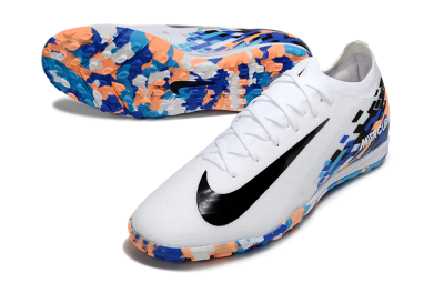 Nike Air Zoom Mercurial Vapor 16 Elite TF Artificial Turf Soccer Shoes - White/Black/Orange