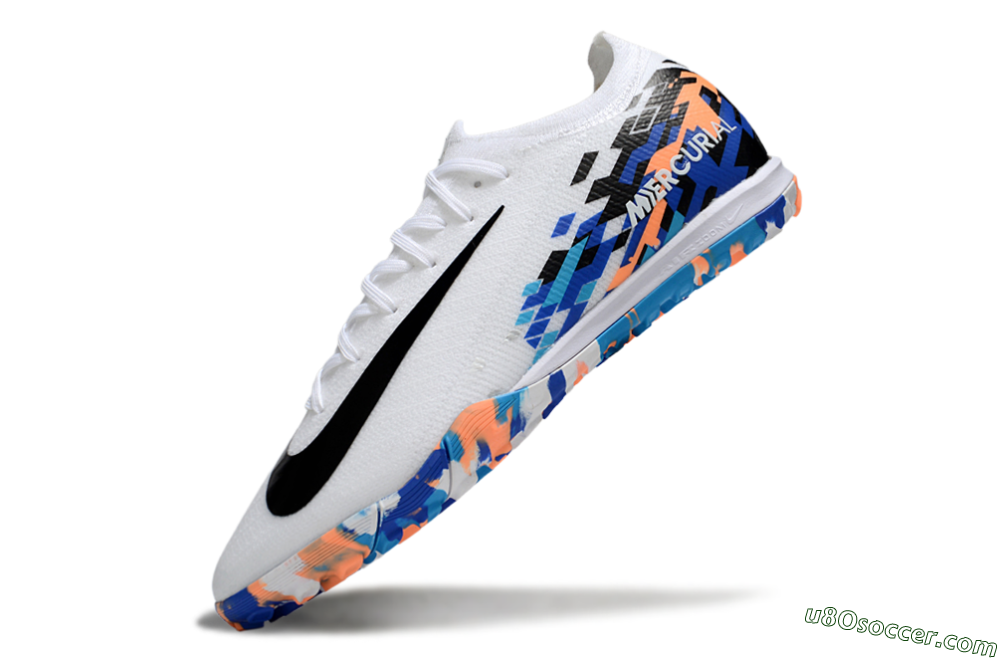 Nike Air Zoom Mercurial Vapor 16 Elite TF Artificial Turf Soccer Shoes - White/Black/Orange 5