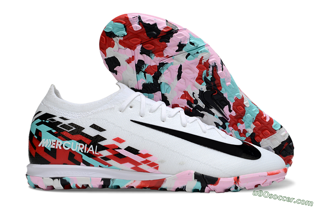 Nike Air Zoom Mercurial Vapor 16 Elite TF Artificial Turf Soccer Shoes - White/Black/Red 1