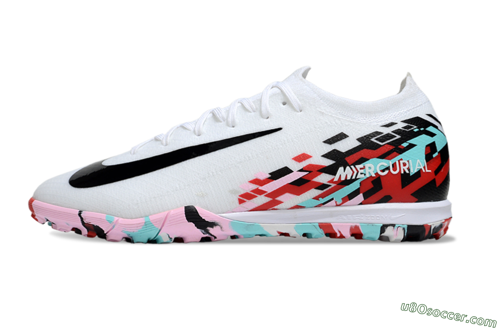 Nike Air Zoom Mercurial Vapor 16 Elite TF Artificial Turf Soccer Shoes - White/Black/Red 2
