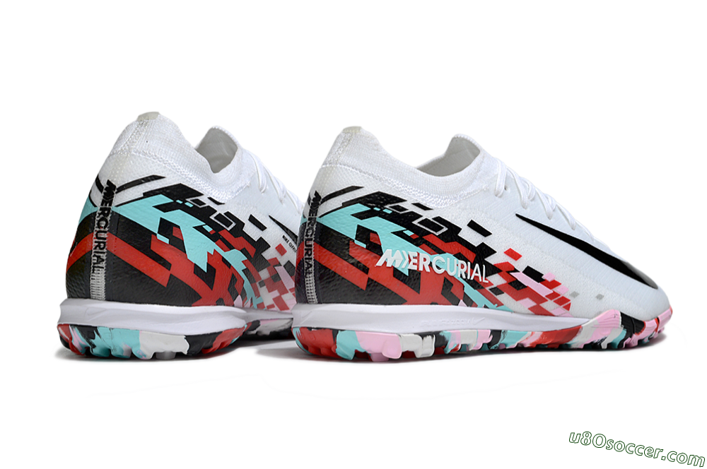 Nike Air Zoom Mercurial Vapor 16 Elite TF Artificial Turf Soccer Shoes - White/Black/Red 6