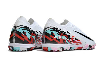 Nike Air Zoom Mercurial Vapor 16 Elite TF Artificial Turf Soccer Shoes - White/Black/Red