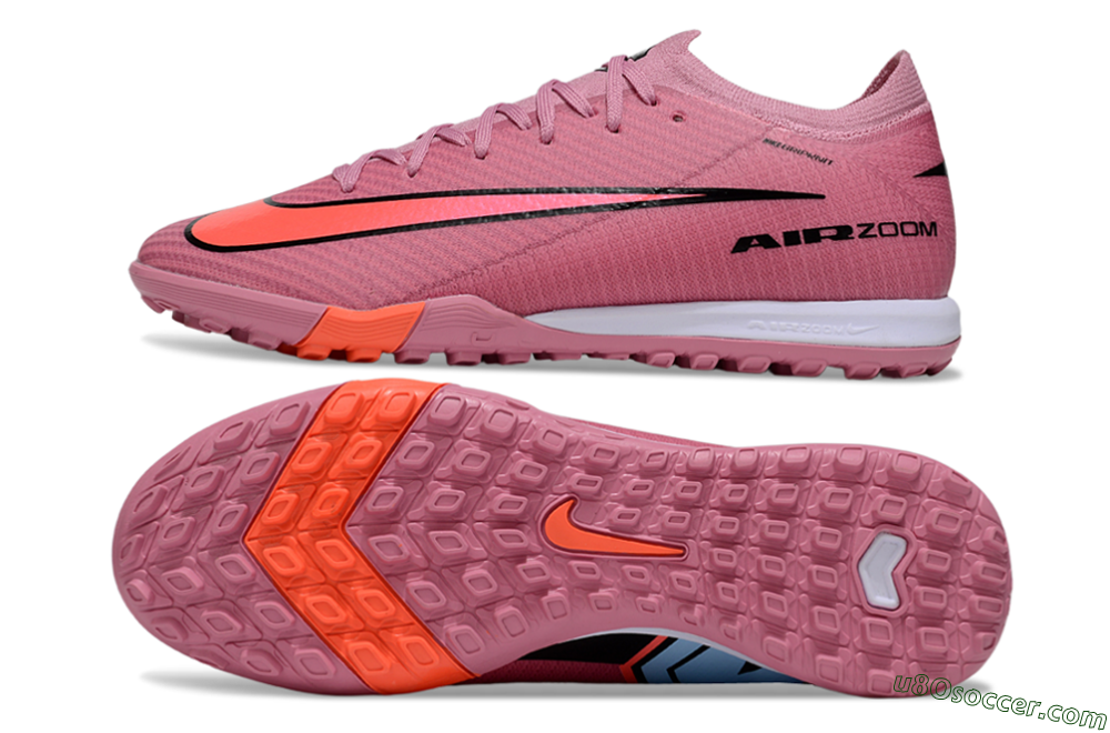 Nike Air Zoom Mercurial Vapor 16 Elite TF Artificial Turf Soccer Shoes - Pink/Black/Red 0