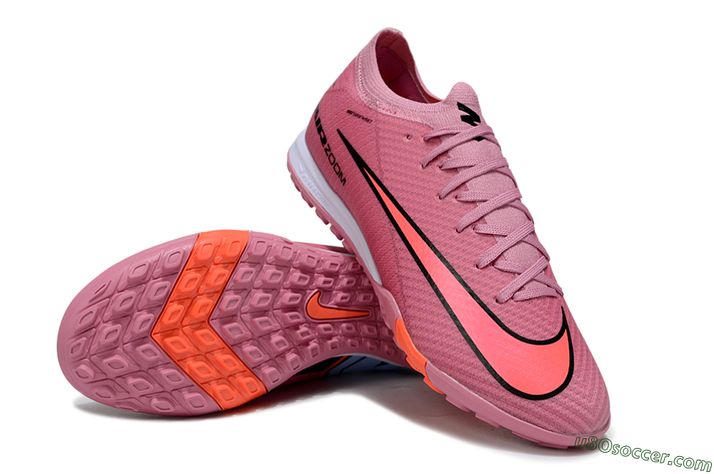 Nike Air Zoom Mercurial Vapor 16 Elite TF Artificial Turf Soccer Shoes - Pink/Black/Red 3