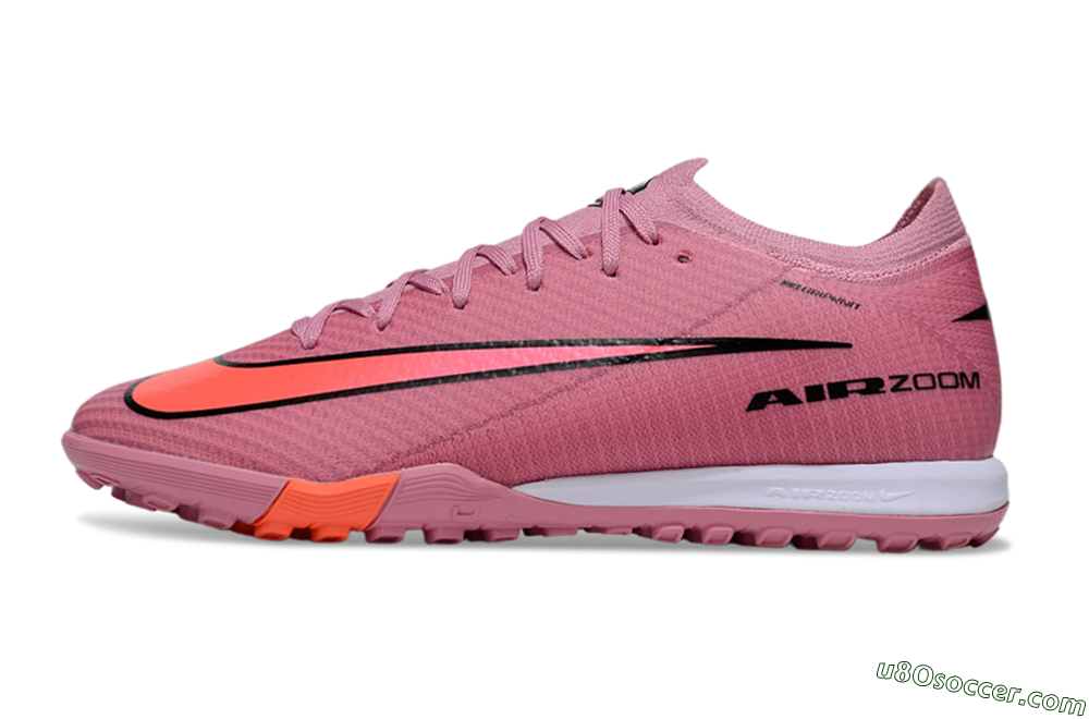 Nike Air Zoom Mercurial Vapor 16 Elite TF Artificial Turf Soccer Shoes - Pink/Black/Red 2