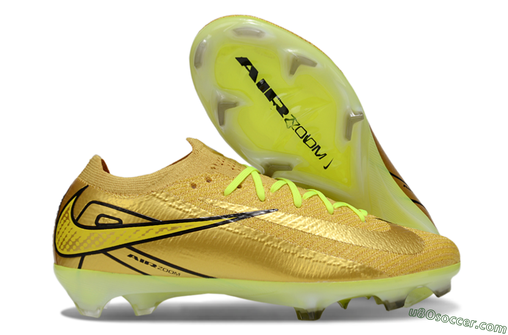 Nike Air Zoom Mercurial Vapor 16 Elite FG Firm Ground Soccer Cleats - Gold/Black/Yellow 1