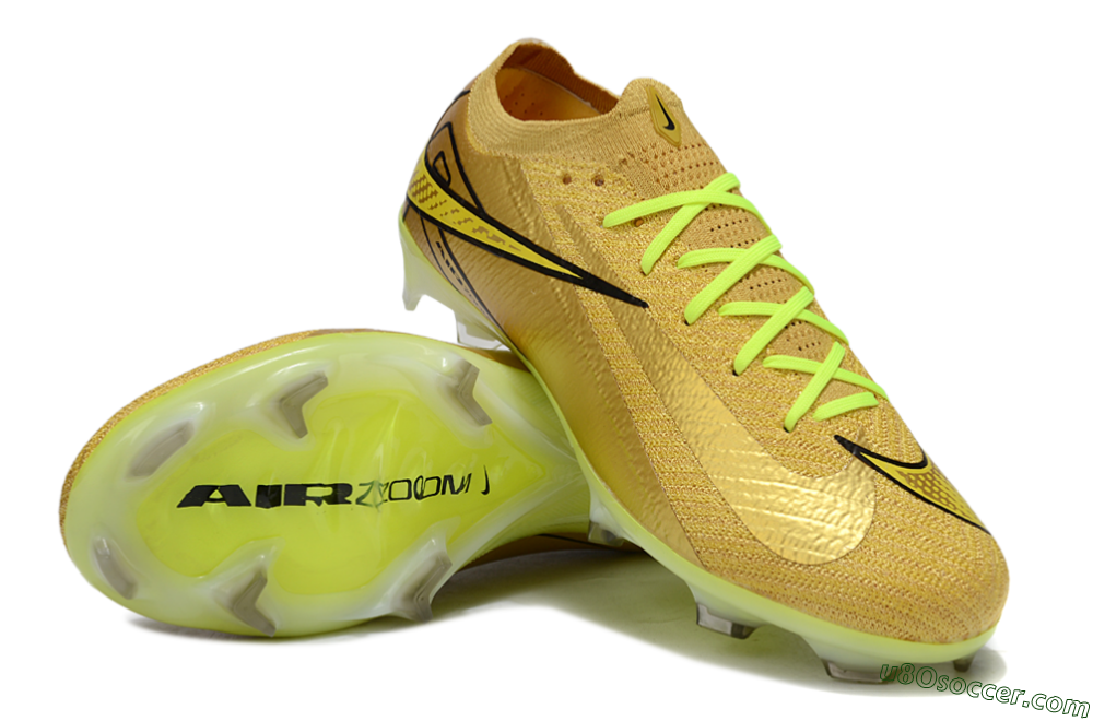 Nike Air Zoom Mercurial Vapor 16 Elite FG Firm Ground Soccer Cleats - Gold/Black/Yellow 3