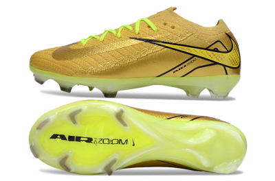 Nike Air Zoom Mercurial Vapor 16 Elite FG Firm Ground Soccer Cleats - Gold/Black/Yellow