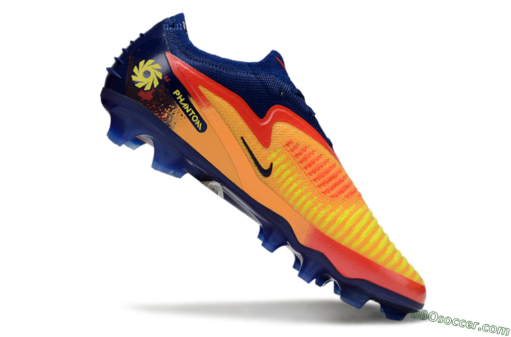 Nike Phantom 6 Elite FG Firm Ground Soccer Cleats - Yellow/Blue/Red 4