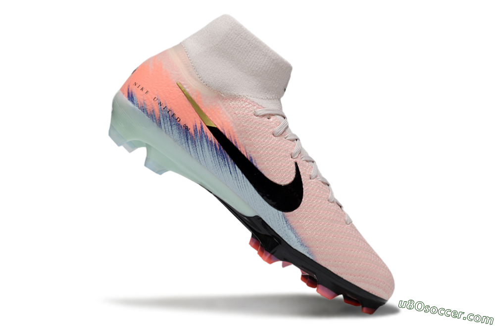 Nike Air Zoom Mercurial Superfly 10 Elite FG Firm Ground Soccer Cleats - Pink/Black/Blue 4
