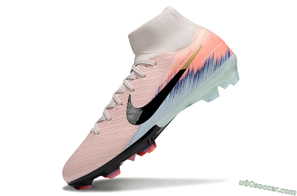 Nike Air Zoom Mercurial Superfly 10 Elite FG Firm Ground Soccer Cleats - Pink/Black/Blue 5