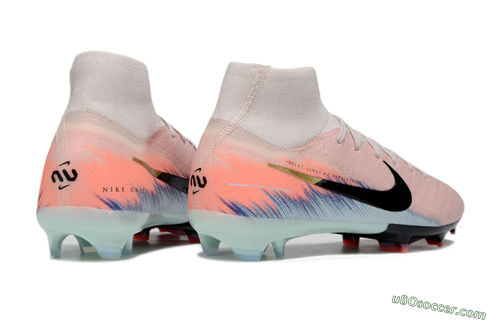 Nike Air Zoom Mercurial Superfly 10 Elite FG Firm Ground Soccer Cleats - Pink/Black/Blue 6